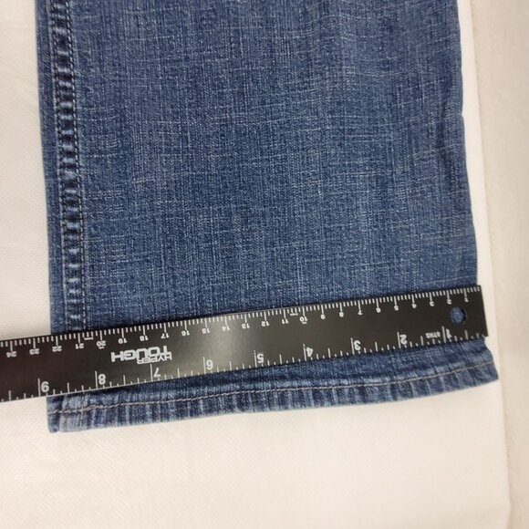 Riders by Lee Jeans Women's 18W Long Blue 5 Pocket Mid Rise Boot Cut Stretch - Picture 10 of 12